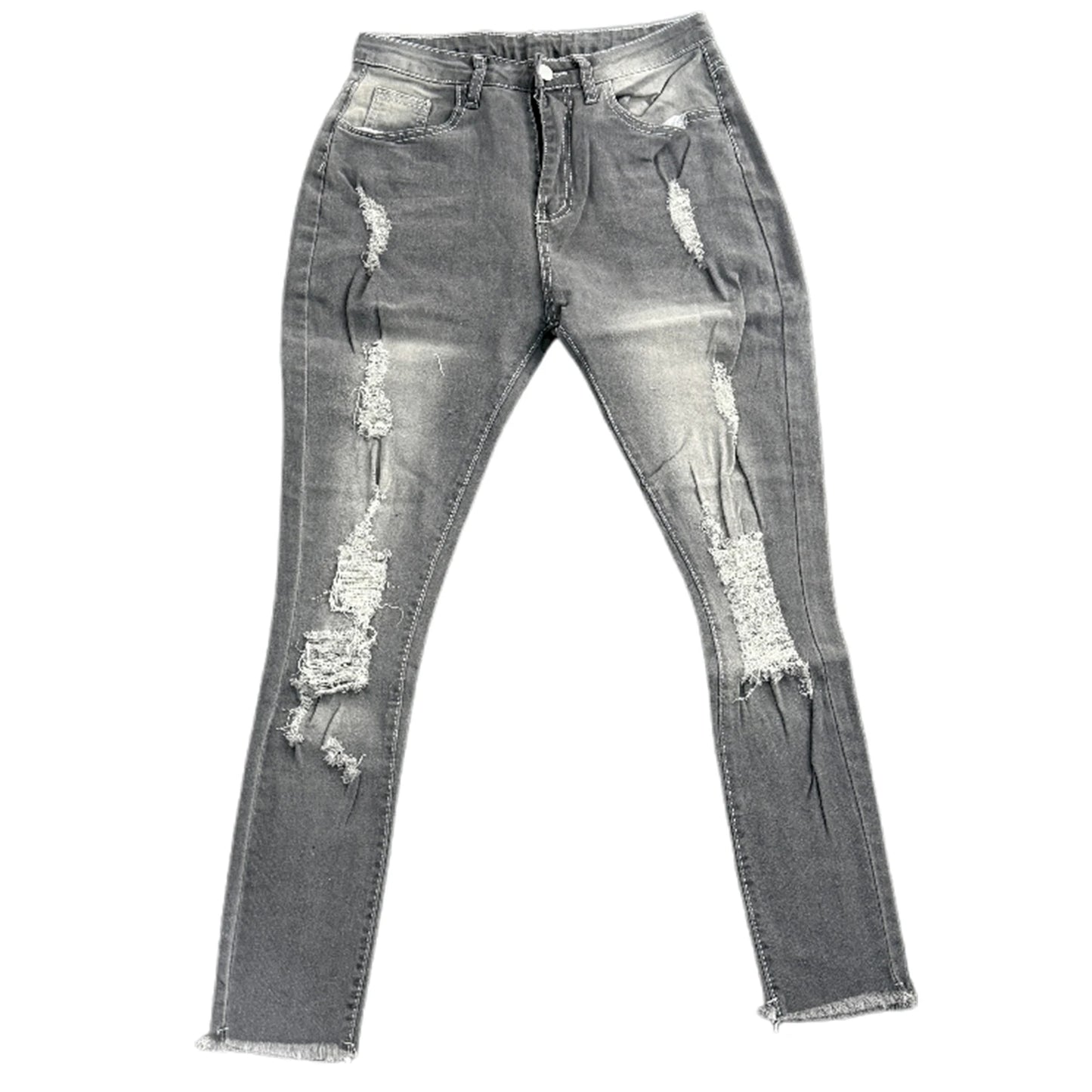 Ladies High Waist Skinny Jeans Stretch