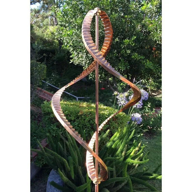 Kinetic Copper Double Helix Spinner