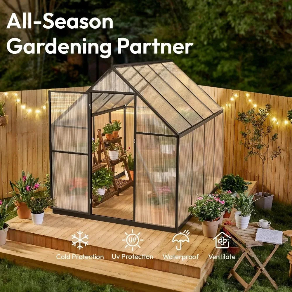 6x7.5 FT Greenhouse for Outdoors,