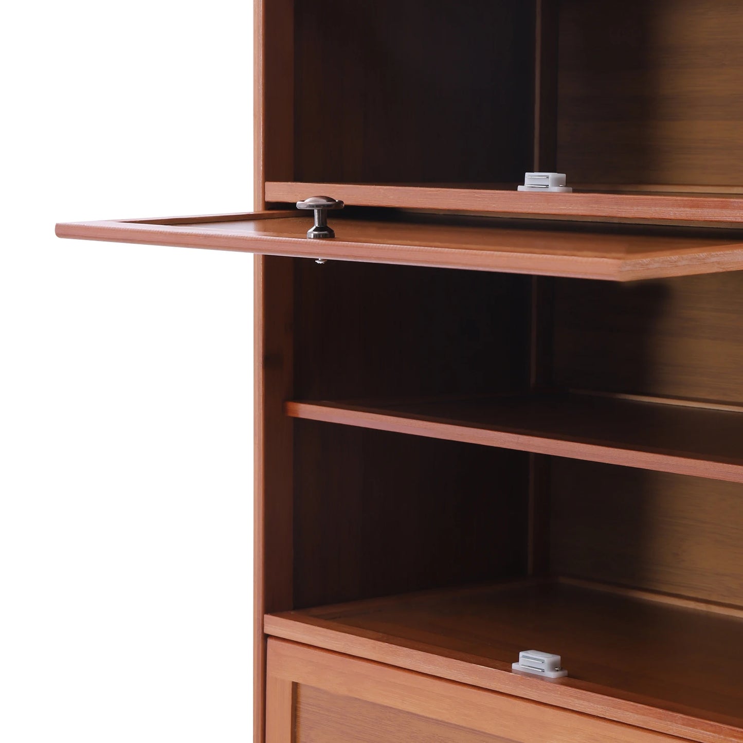 10 Tier Shoe Storage Rack Bookshelf with Cabinet Concealed Sliding Doors