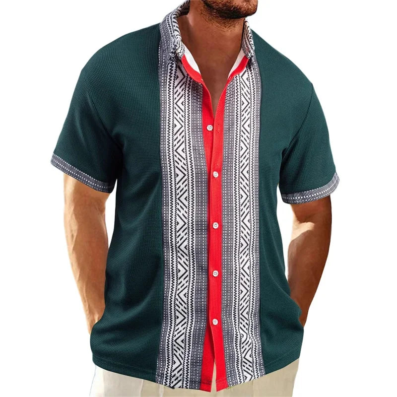 Men s Vintage Style Collared Shirt