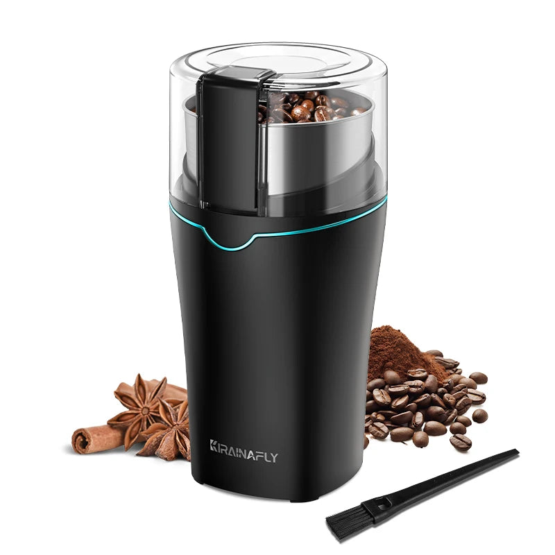 Coffee Bean Grinder with Removable Stainless Steel Cup