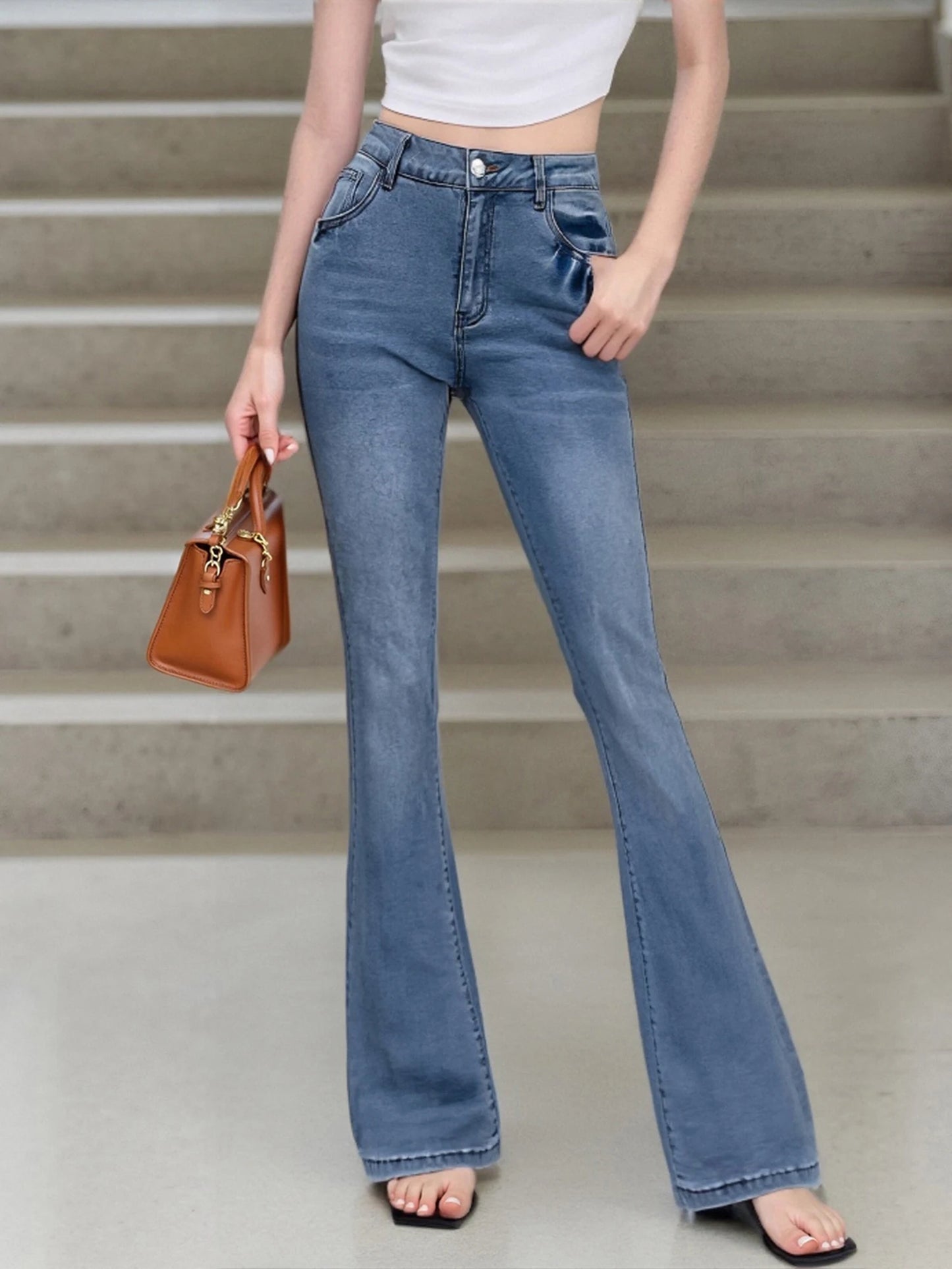 Women s High Waist Flare Jeans