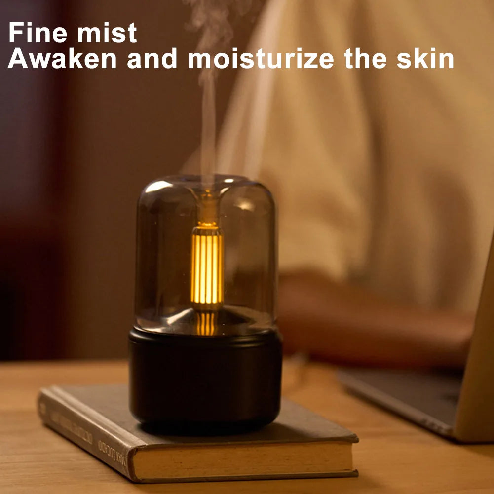 Air Humidifier Essential Oil Diffuser with LED & Auto-Off