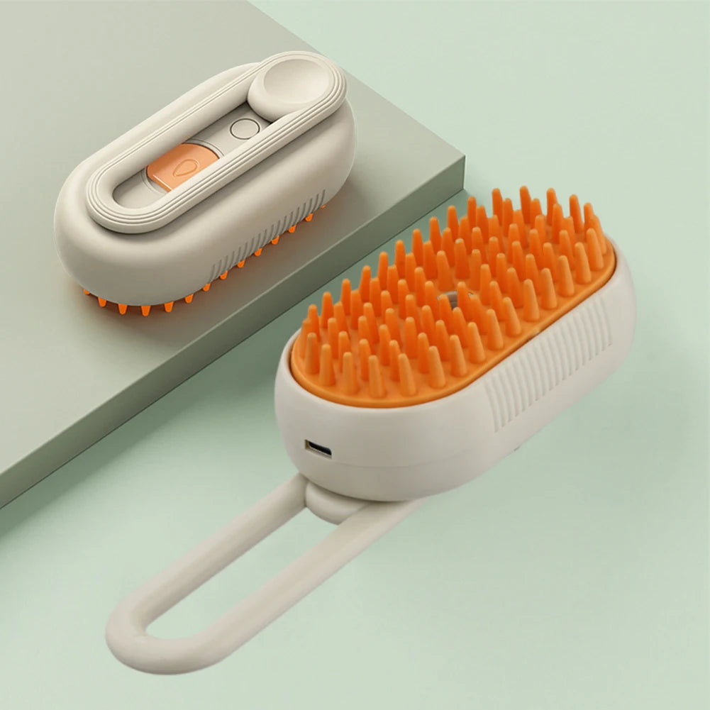 Brush With Electric Water Spray Cat Dog Grooming