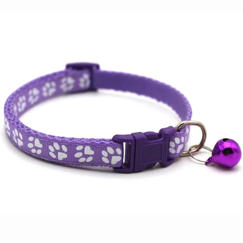 Fashion Rainbow Flower Cat Collar With Bell Kitten Puppy Necklace Adjustable Buckle Lace Kitten Collar Dog Accessories