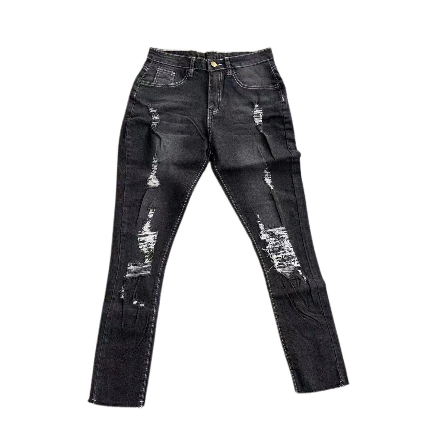 Ladies High Waist Skinny Jeans Stretch