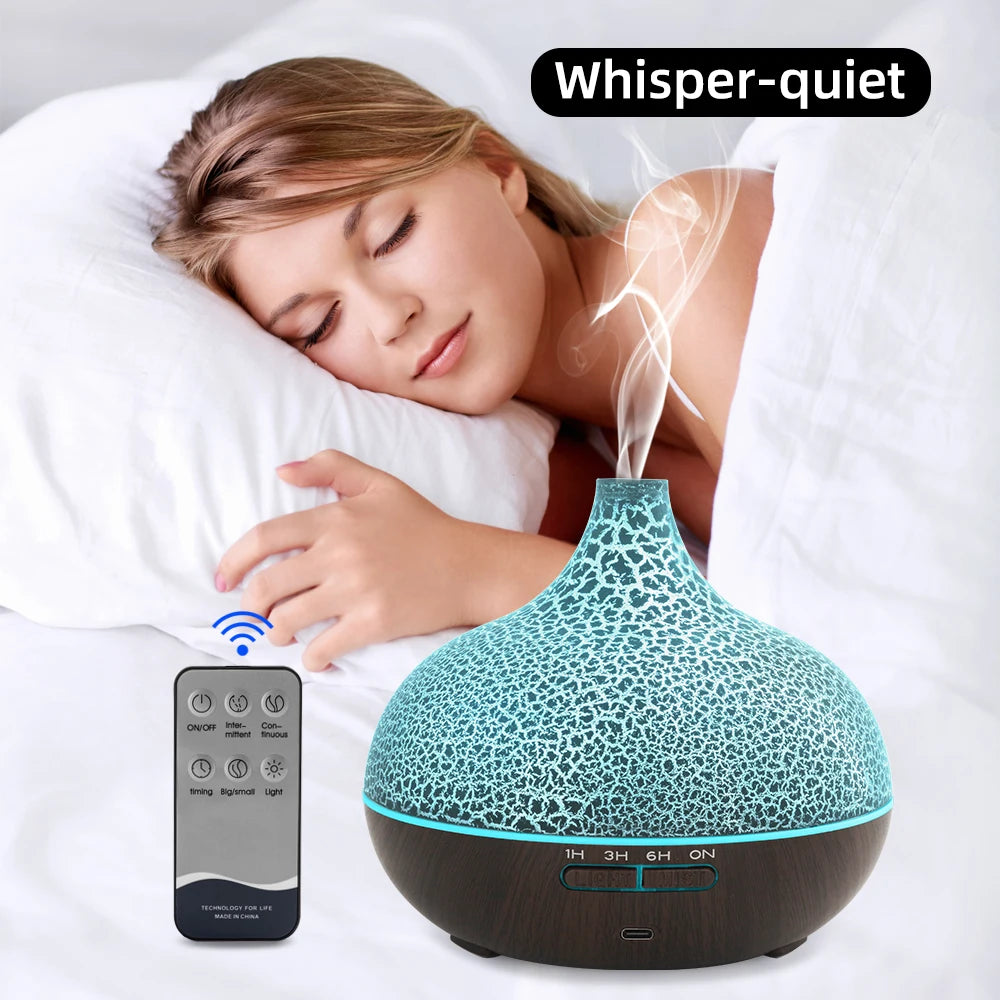 Crack Design Ultrasonic Diffuser 550ml Humidifier with Auto Shut Off