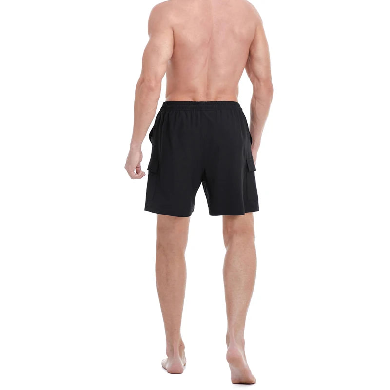 Men s Outdoor Hiking Shorts Lightweight Breathable Quick Dry Cargo Shorts with Adjustable Waistband and Pockets