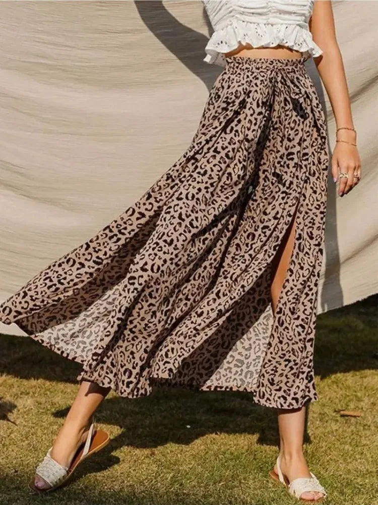 Elastic Waist Long Half Pants
