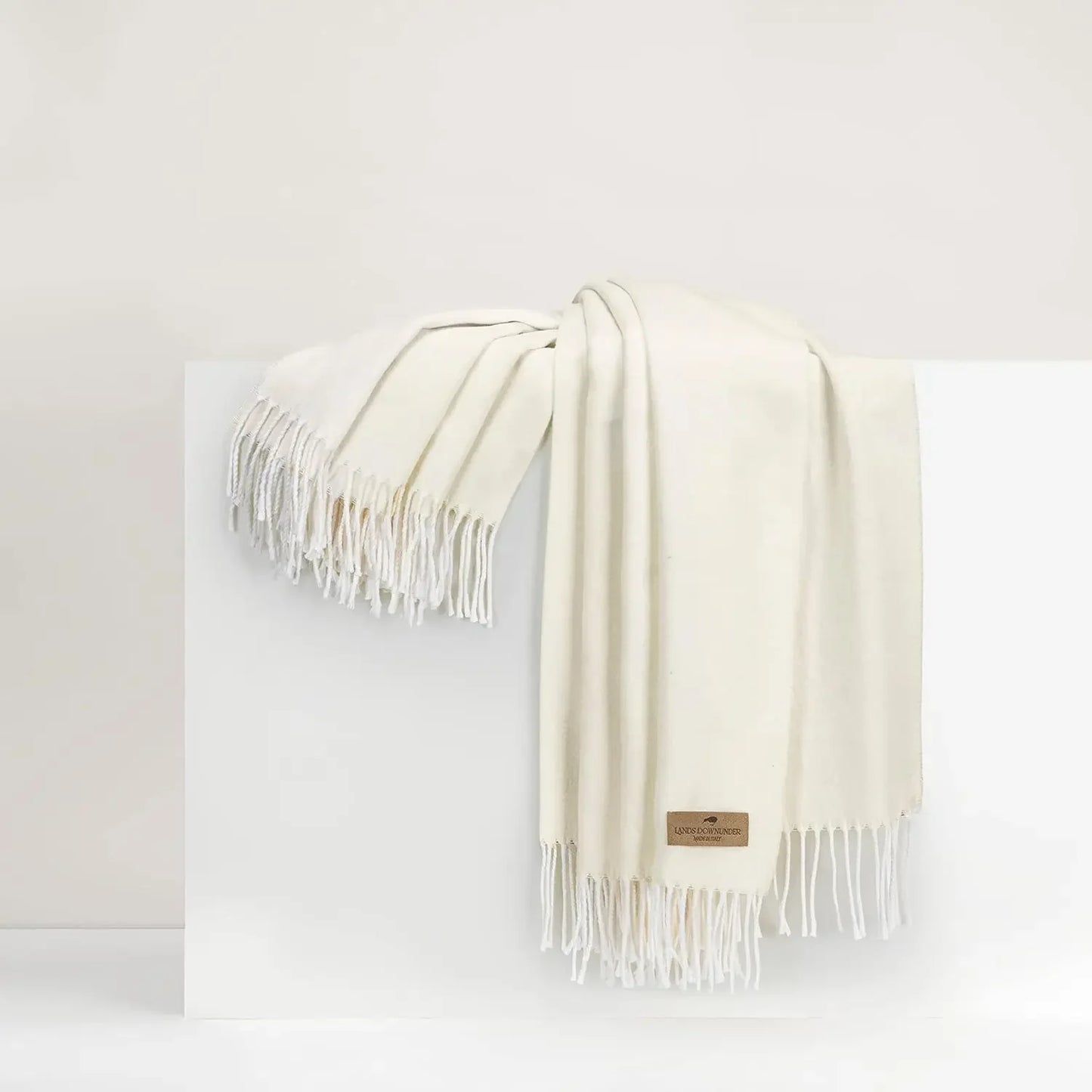 Luxury Crystal Blue Herringbone Throw