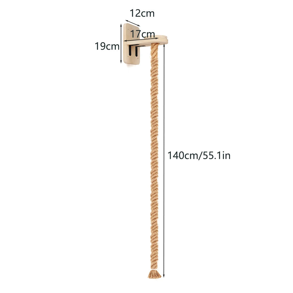 Cat Climbing Shelf and Rope Tree Wall Mounted