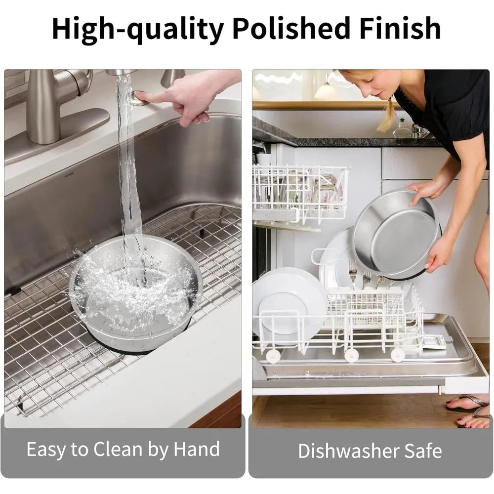 8 Cup Stainless Steel Dog Bowls Set of 2 for Food and Water, Silicone Base Anti-Slip, Rust Resistant, Extra Thick Metal Bowls f