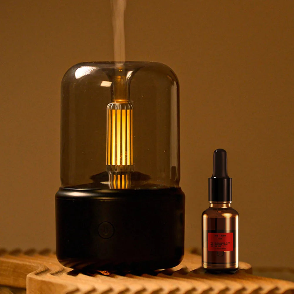 Air Humidifier Essential Oil Diffuser with LED & Auto-Off