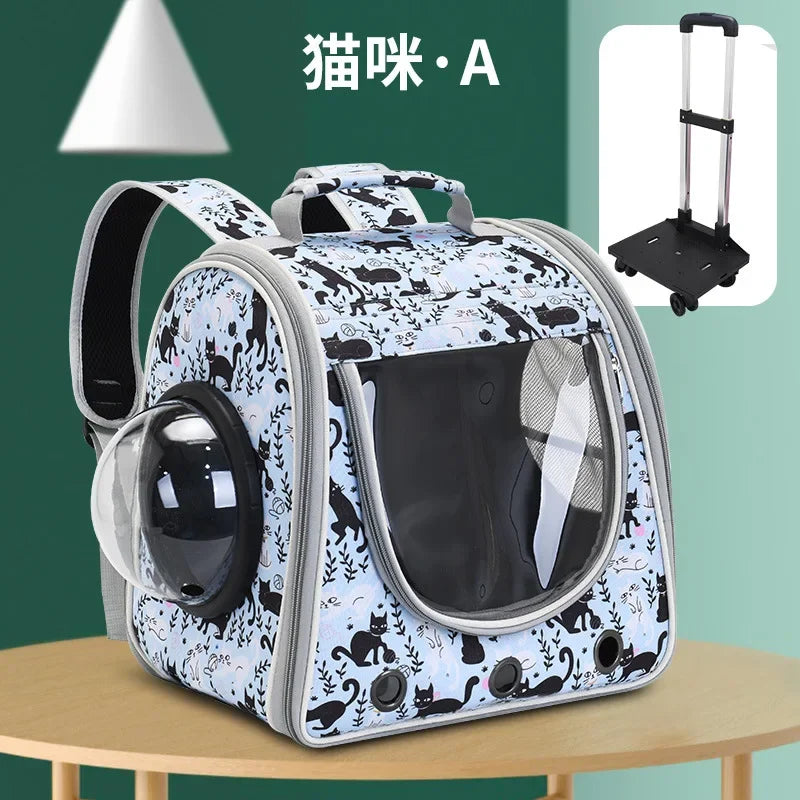 Cat Bag Handrail Shoulder Back