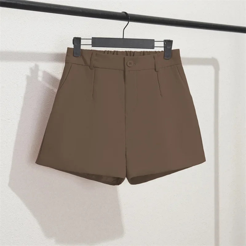 Solid Casual Elegant Trendy OL Office Lady Short Women's Pants