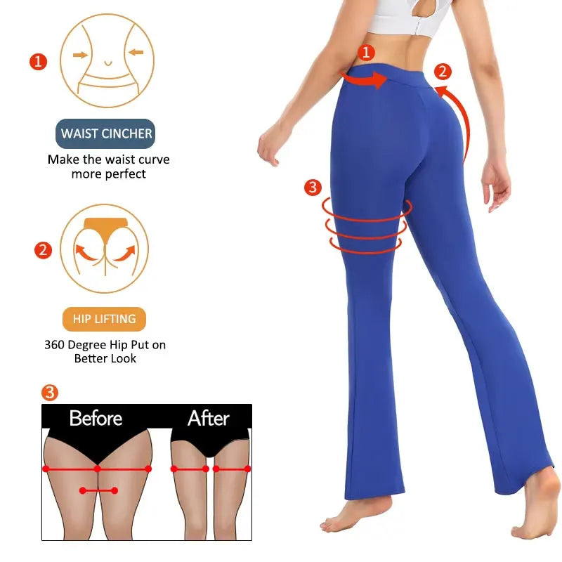 Women High Waist Push Up Leggings Slimming Sport Pants