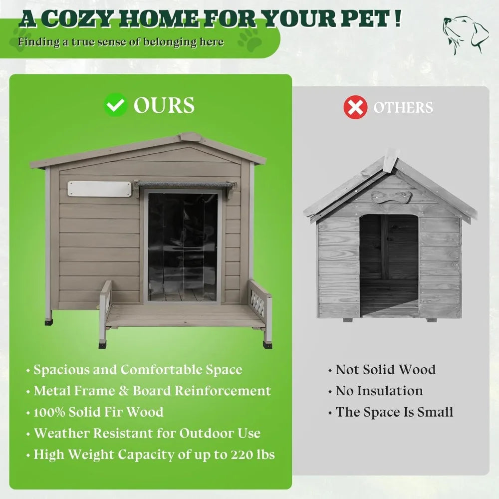 Dog House Weatherproof & Wooden