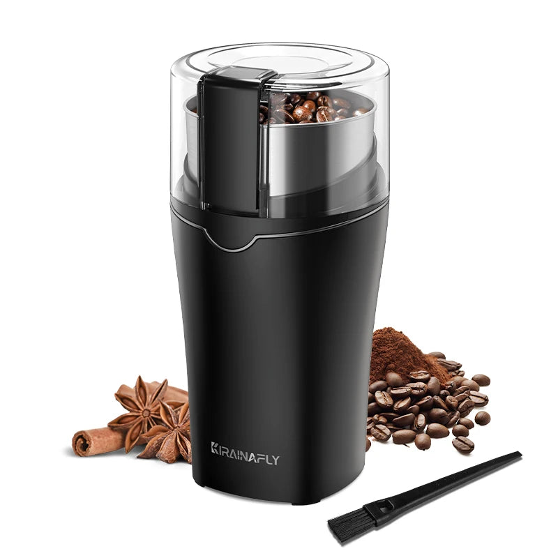 Coffee Bean Grinder with Removable Stainless Steel Cup