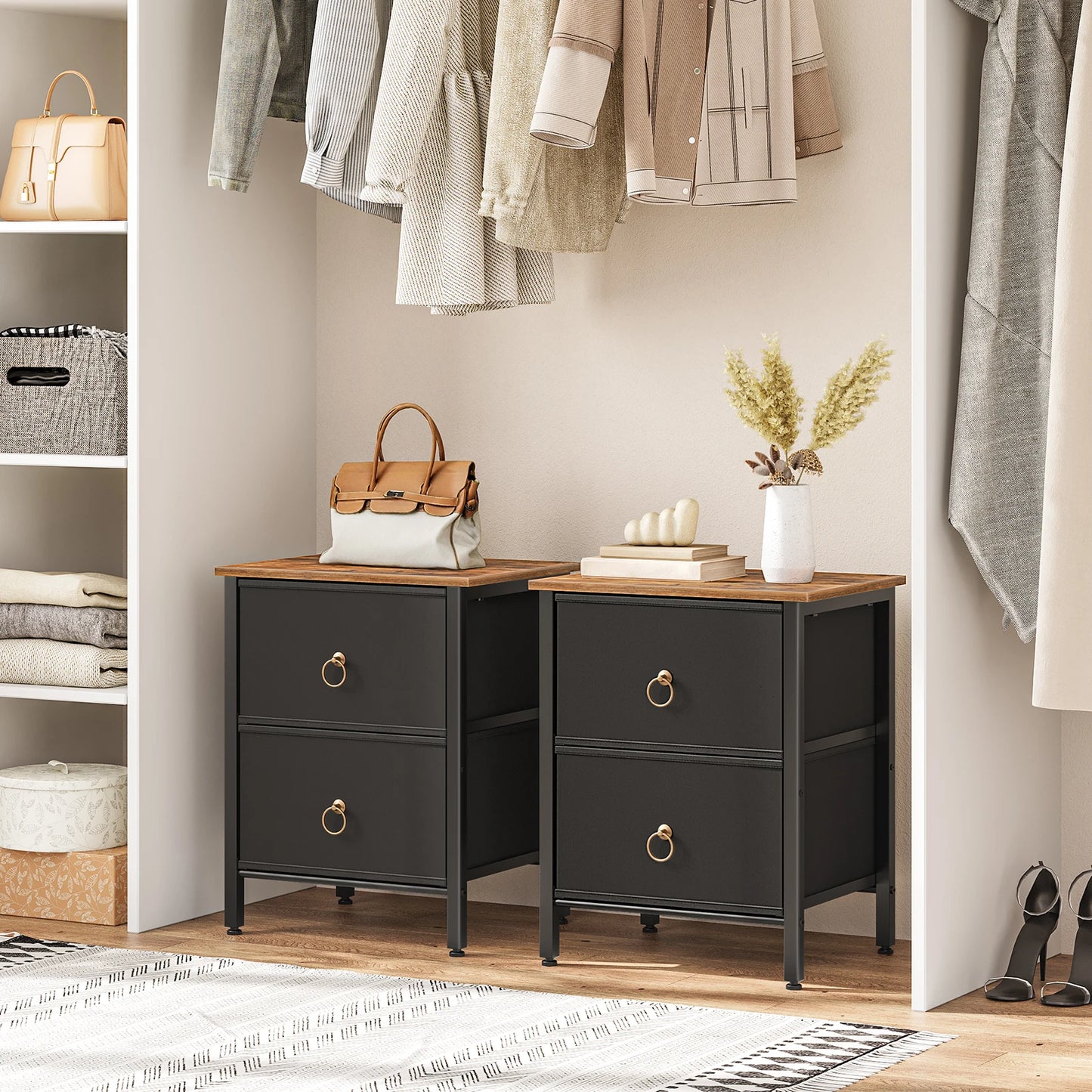 Nightstand Set of 2, ,