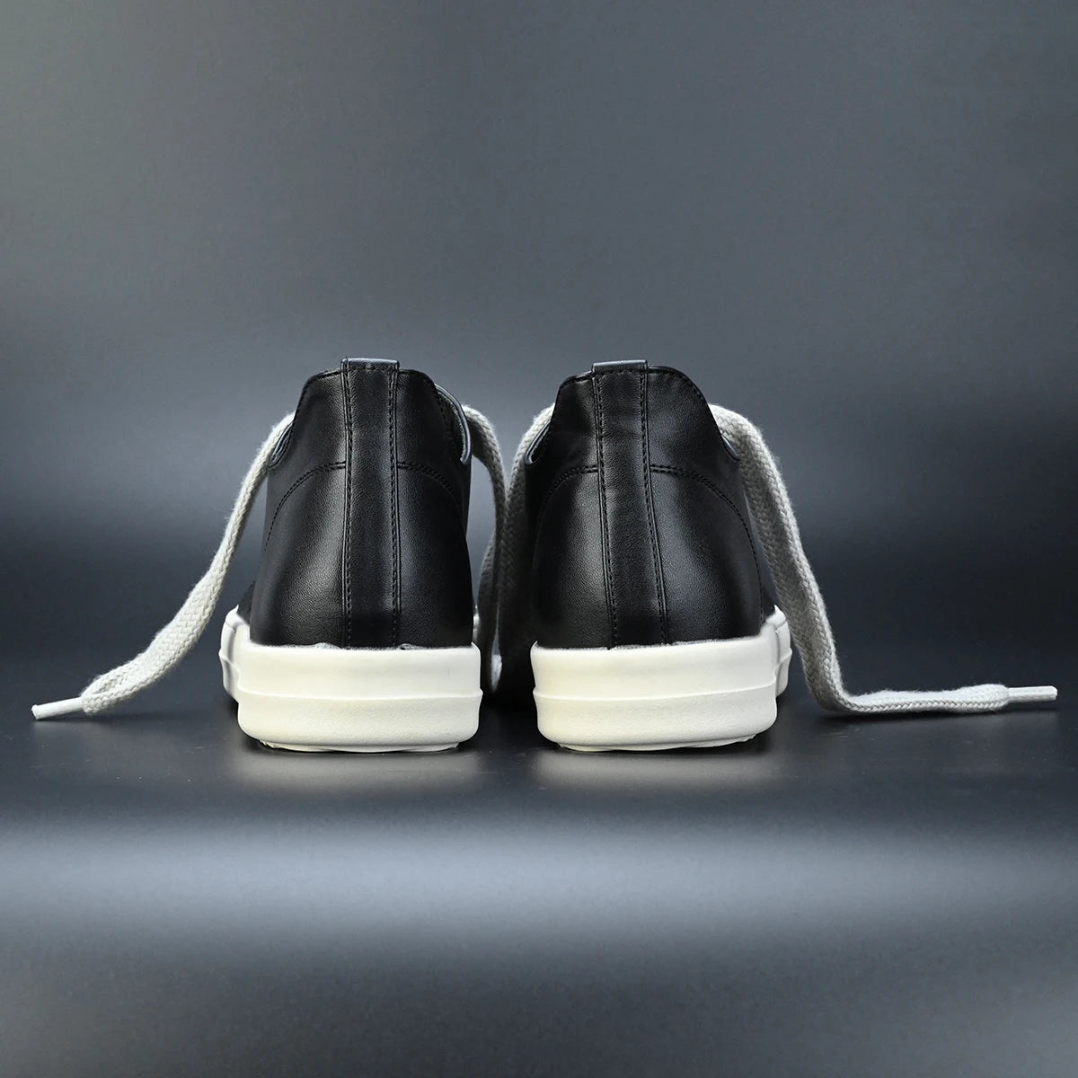 Men Shoe Black Canvas Low Top