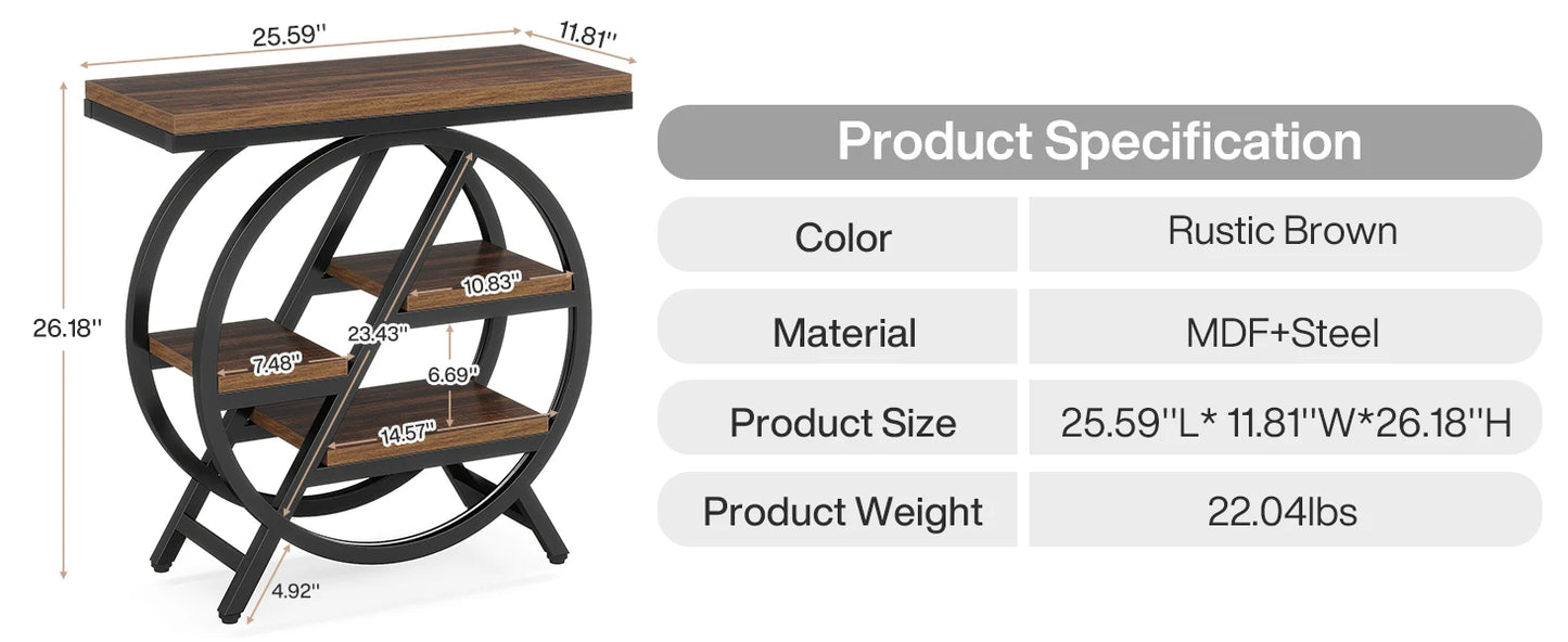 Tribesigns End Table for Living Room,