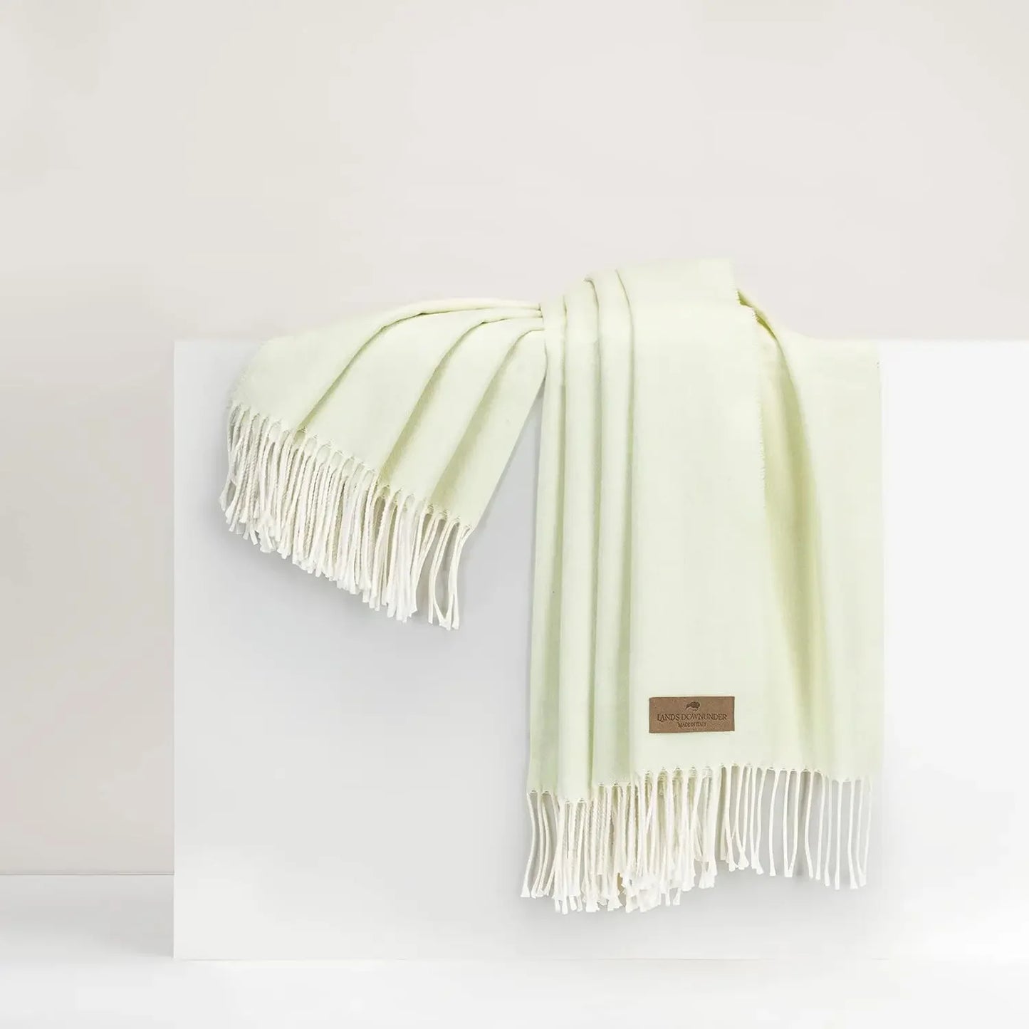 Luxury Crystal Blue Herringbone Throw