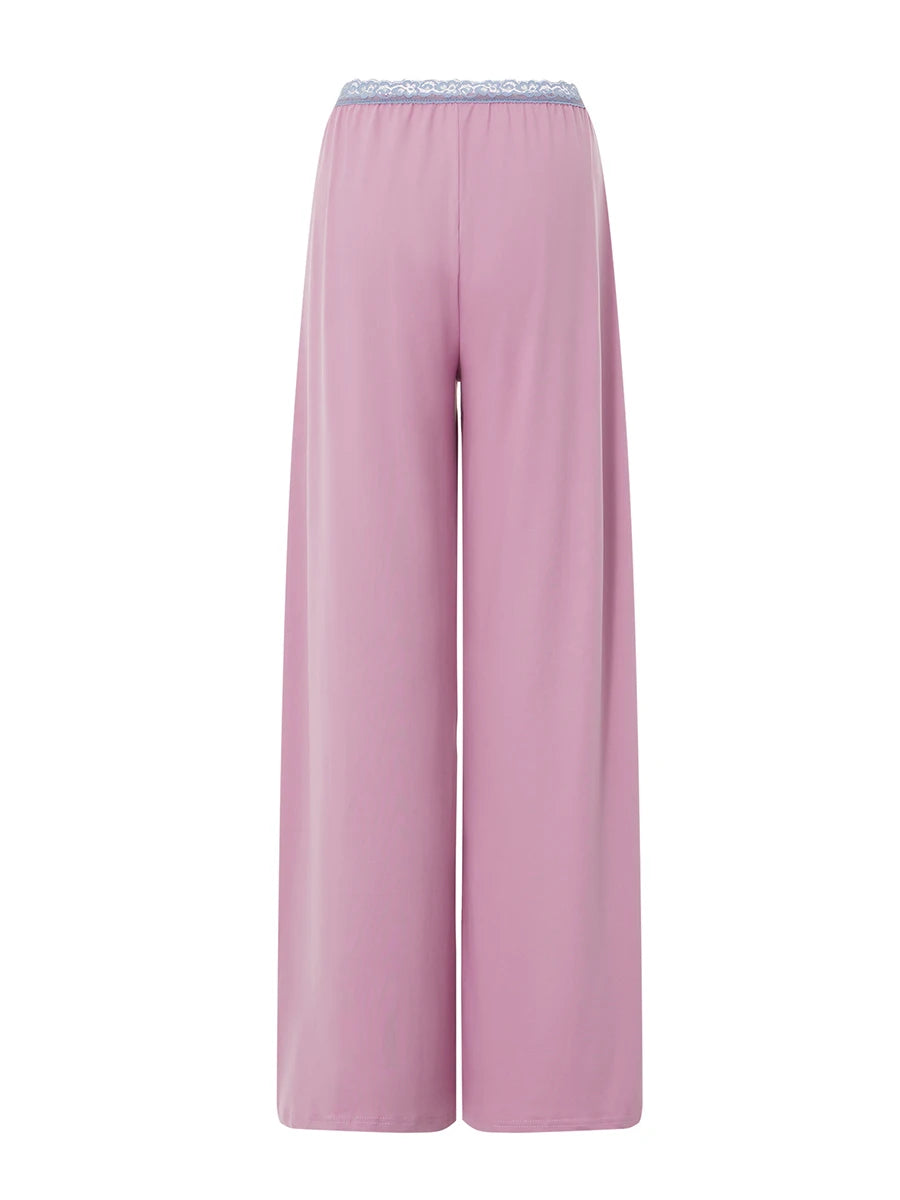 Women s Low Rise Lace Patchwork Casual Pants