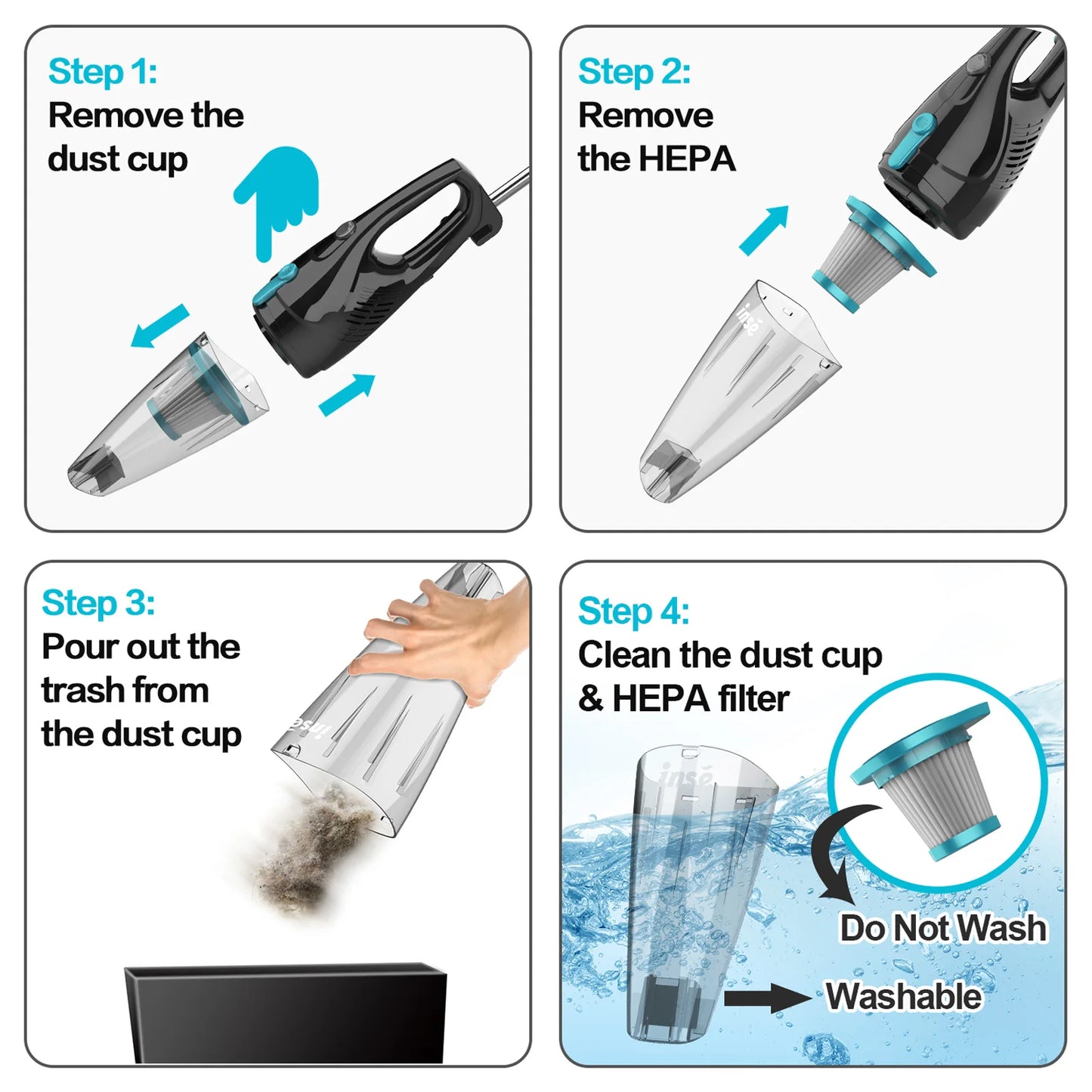 YISORA Cordless Vacuum Cleaner,