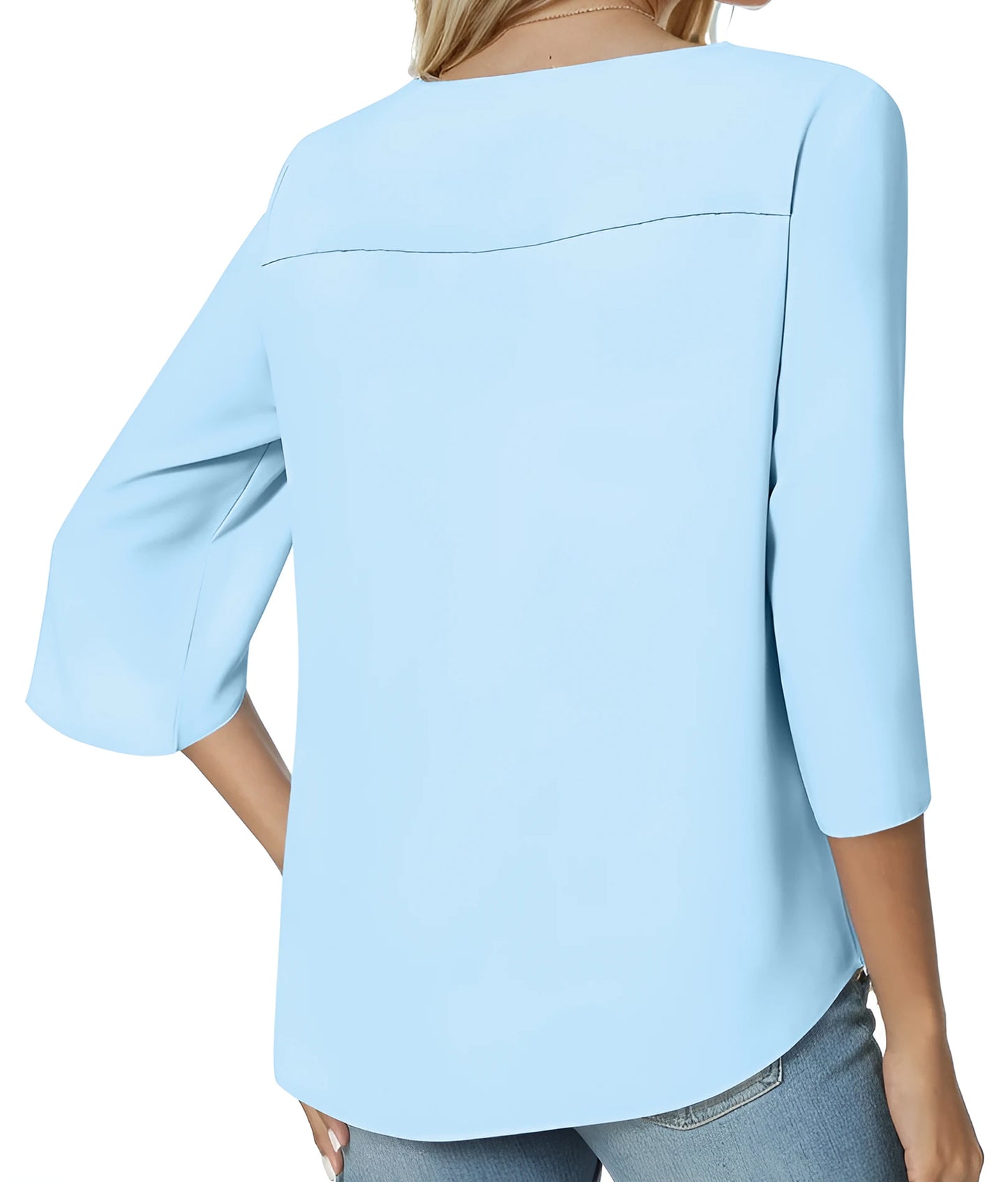 Womens Casual Square Neck Loose Top