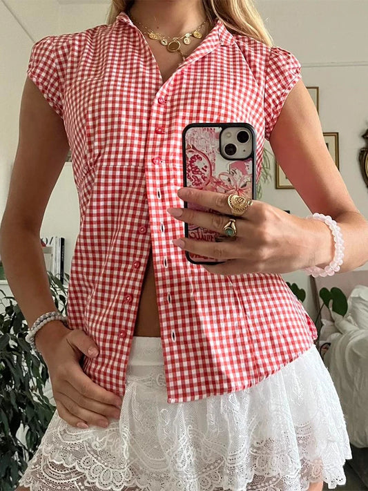 Women Floral Print Blouse V-Neck
