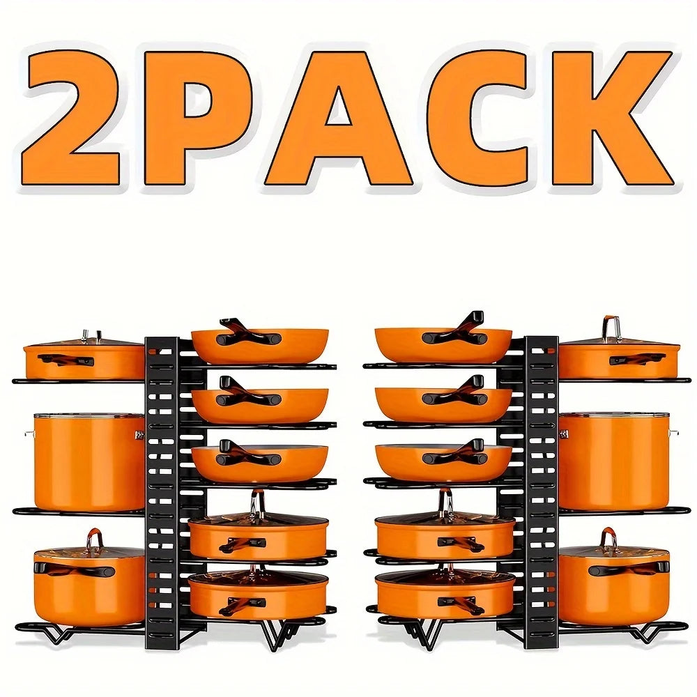 2 Pack Pot Rack, Organizers,