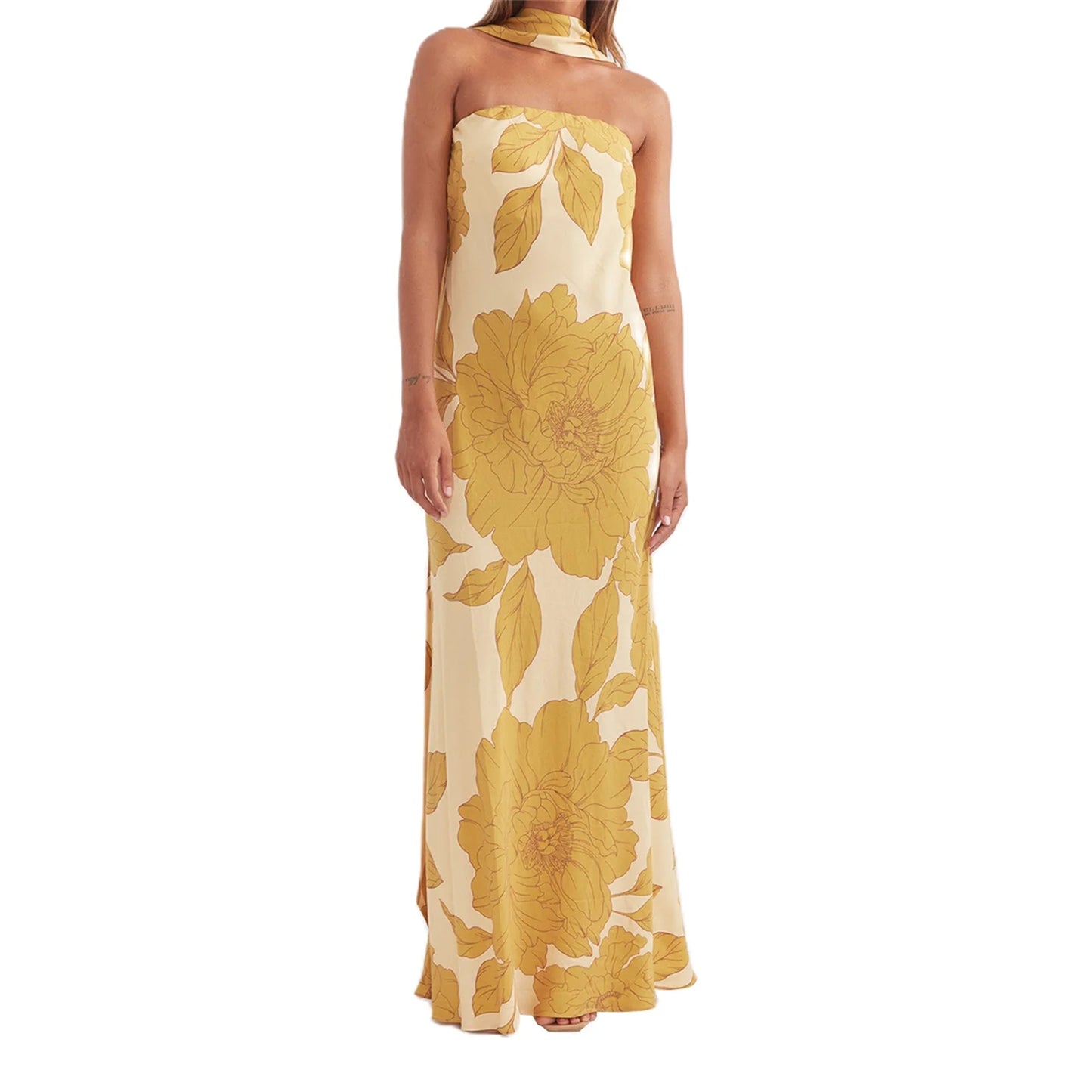 Elegant Off-Shoulder Maxi Dress