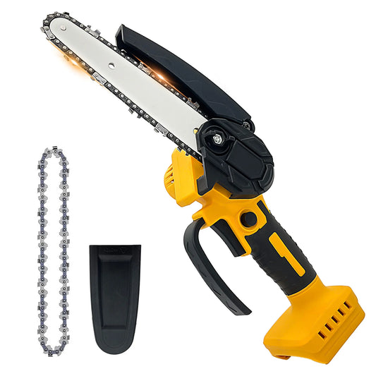 6 Inch Mini Chainsaw, Cordless Chainsaw Compatible with Dewalt 20V Battery, Small Chain Saw for Tree Trimming(Tool Only)