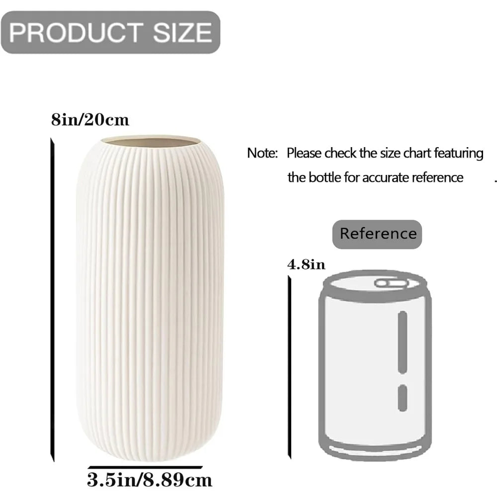 White Ceramic Vase,
