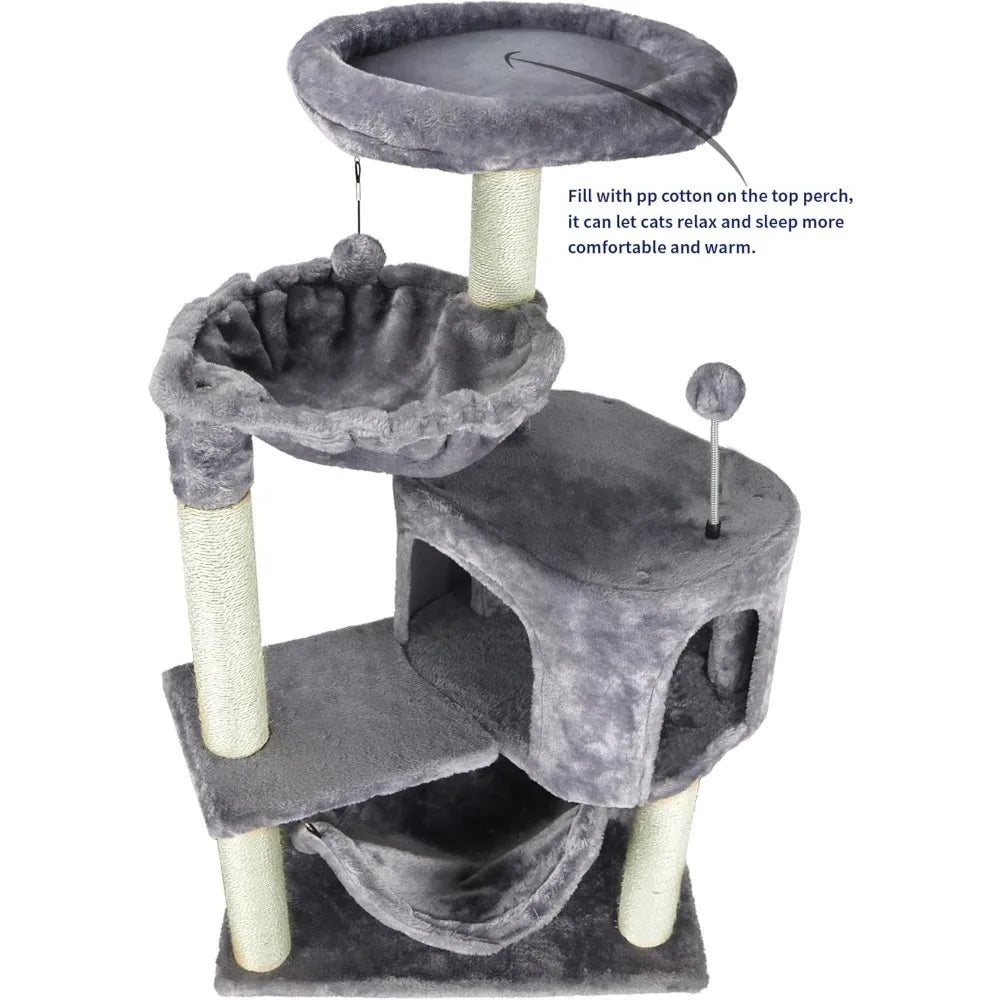 Cat Tree with Large Hammock,