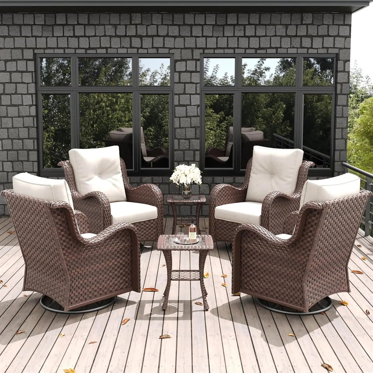 6 Pieces Outdoor Patio Furniture Set,