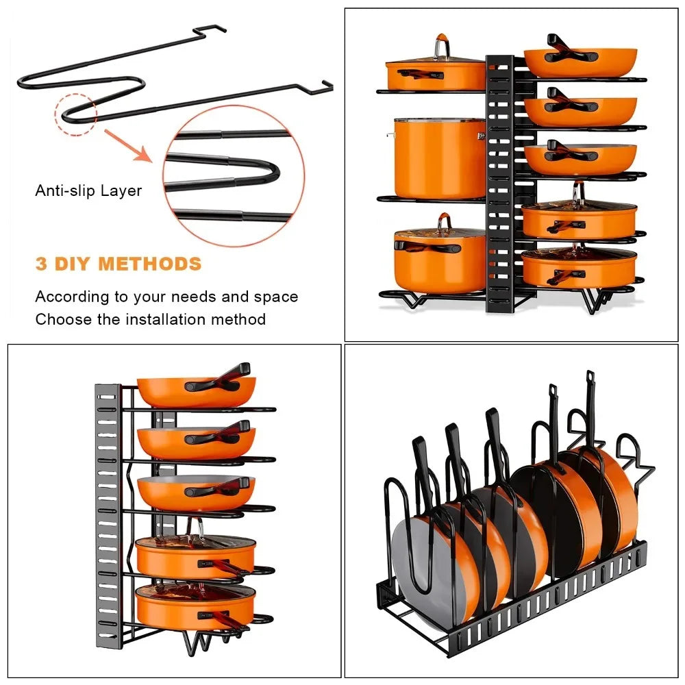 2 Pack Pot and Pan Rack,