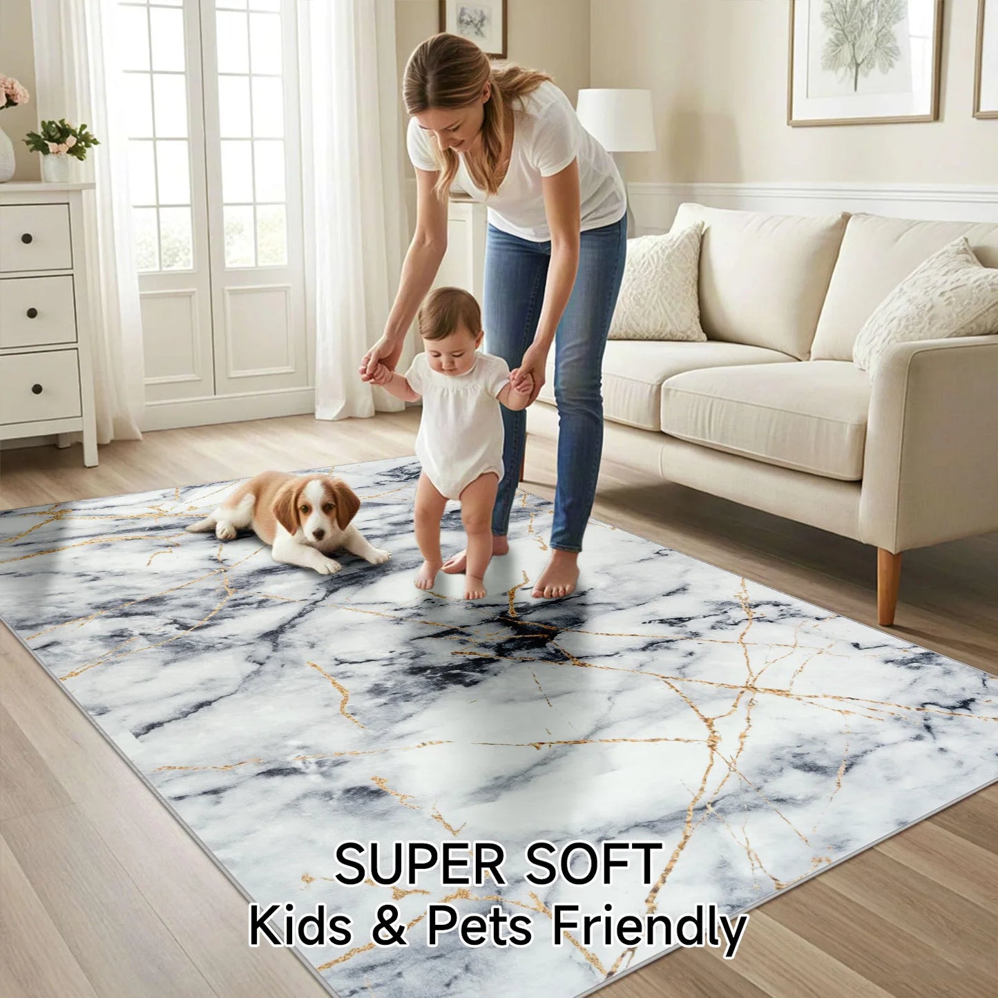 Soft Area Rug Fluffy