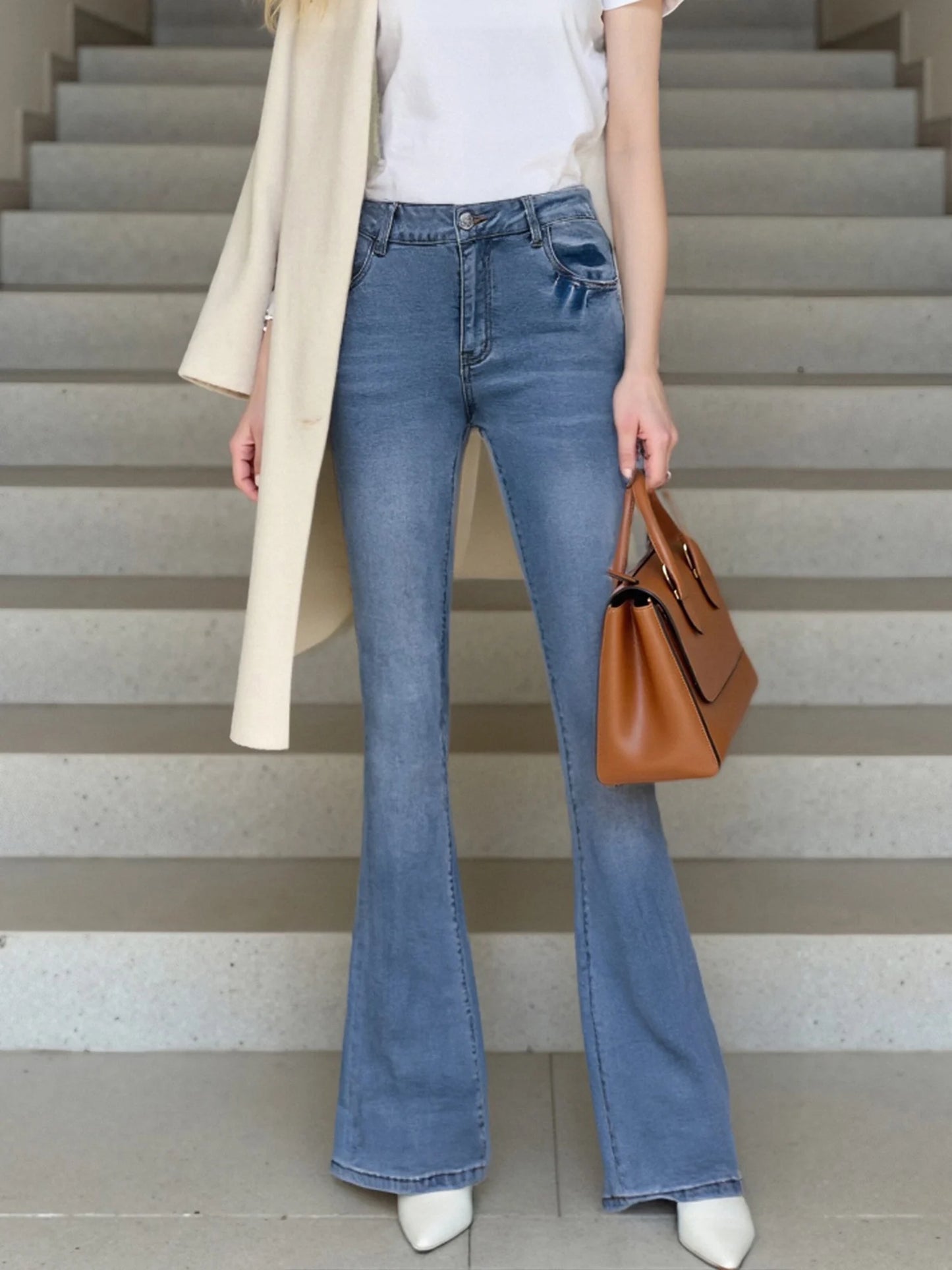 Women s High Waist Flare Jeans