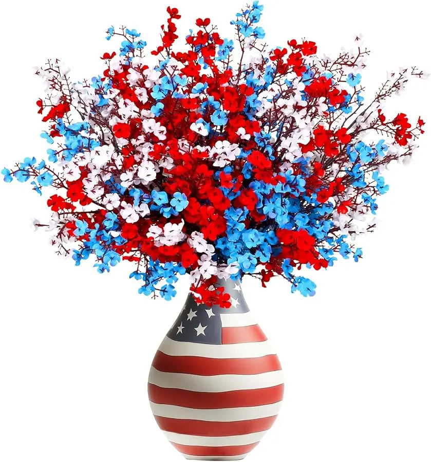 Fake Fall Flowers Thanksgiving Table Decor, 10Pcs Fall Beige Brown Artificial Flowers for Decorations, Babys Breath Artificial F