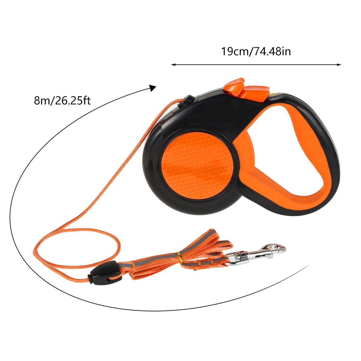 8M Retractable Dog Lead Heavy Duty Pet Walking Leash  Non-Slip Handle for Small Medium Large Dogs