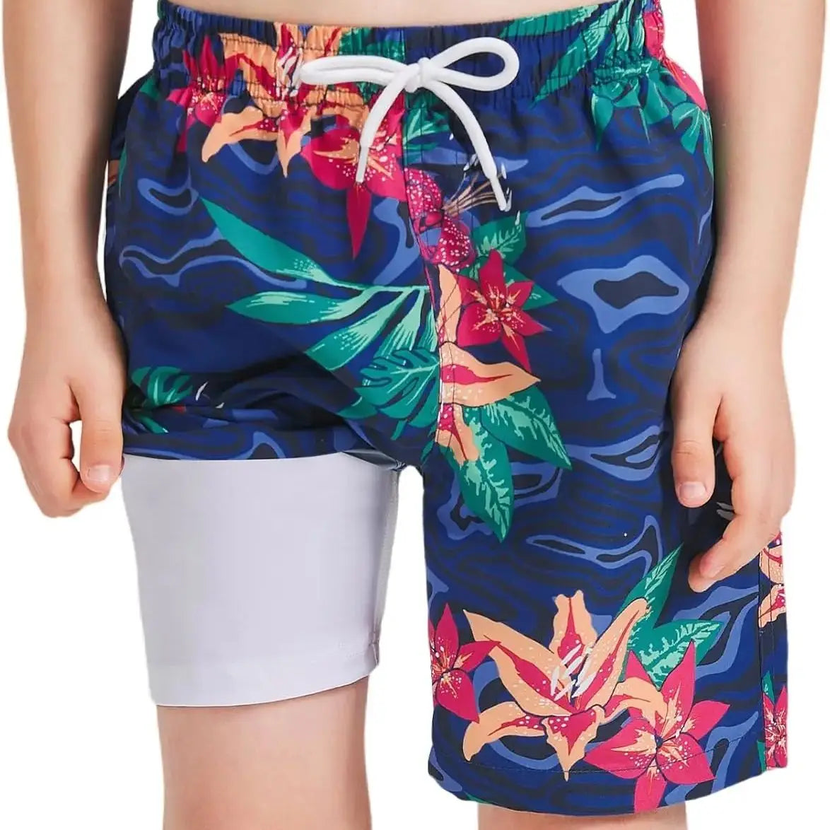 Boys Swim Trunks Compression Liner