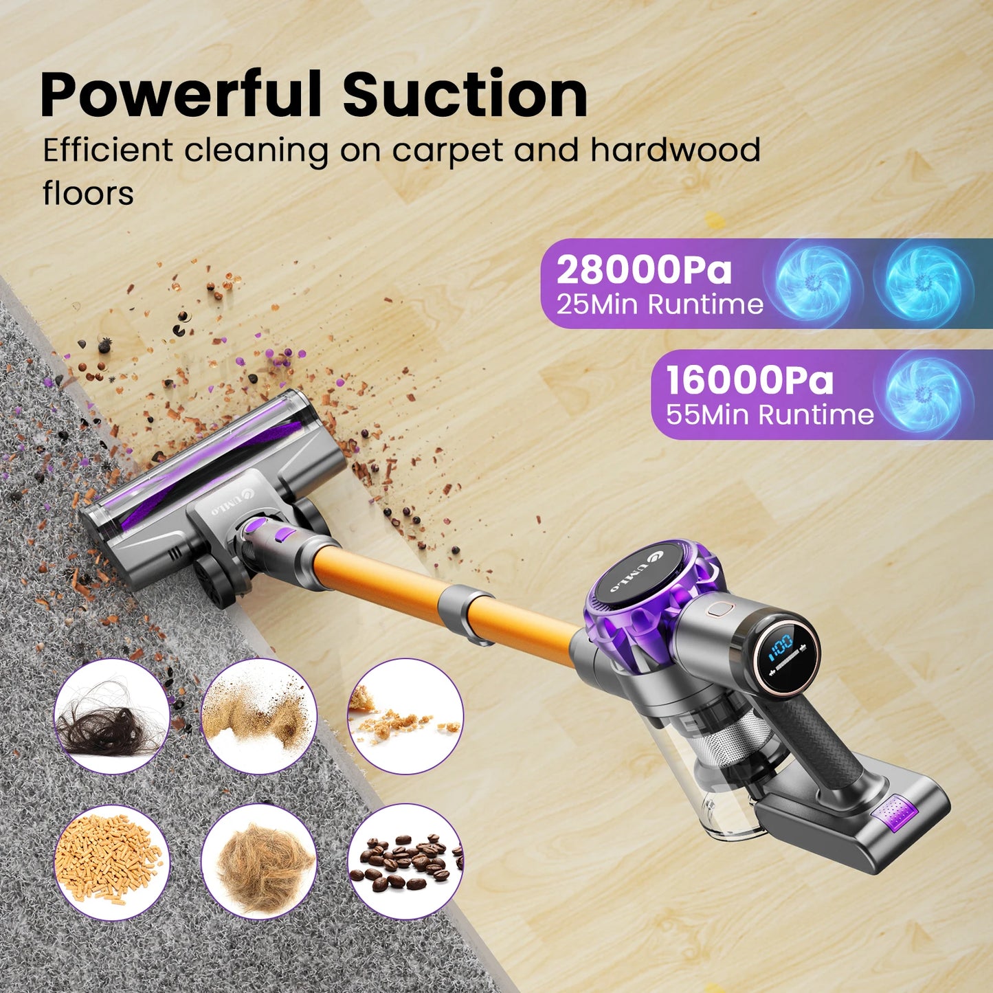 YISORA Cordless Vacuum Cleaner,