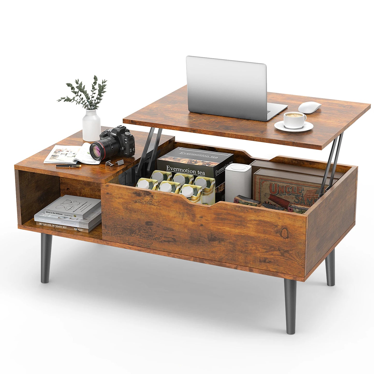 Lift Top Coffee Tables  Shelf Easy Lift Or Lower