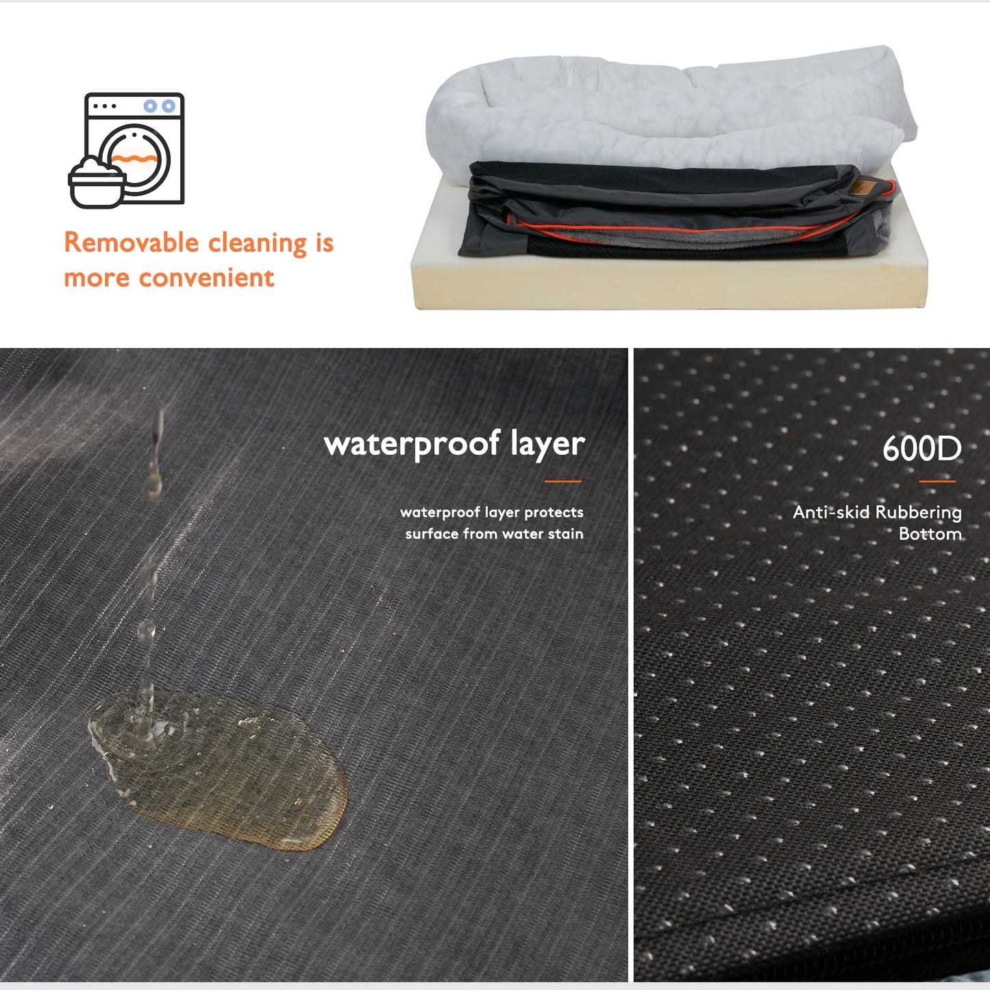 Dog Bed Super Soft Orthopedic Foam
