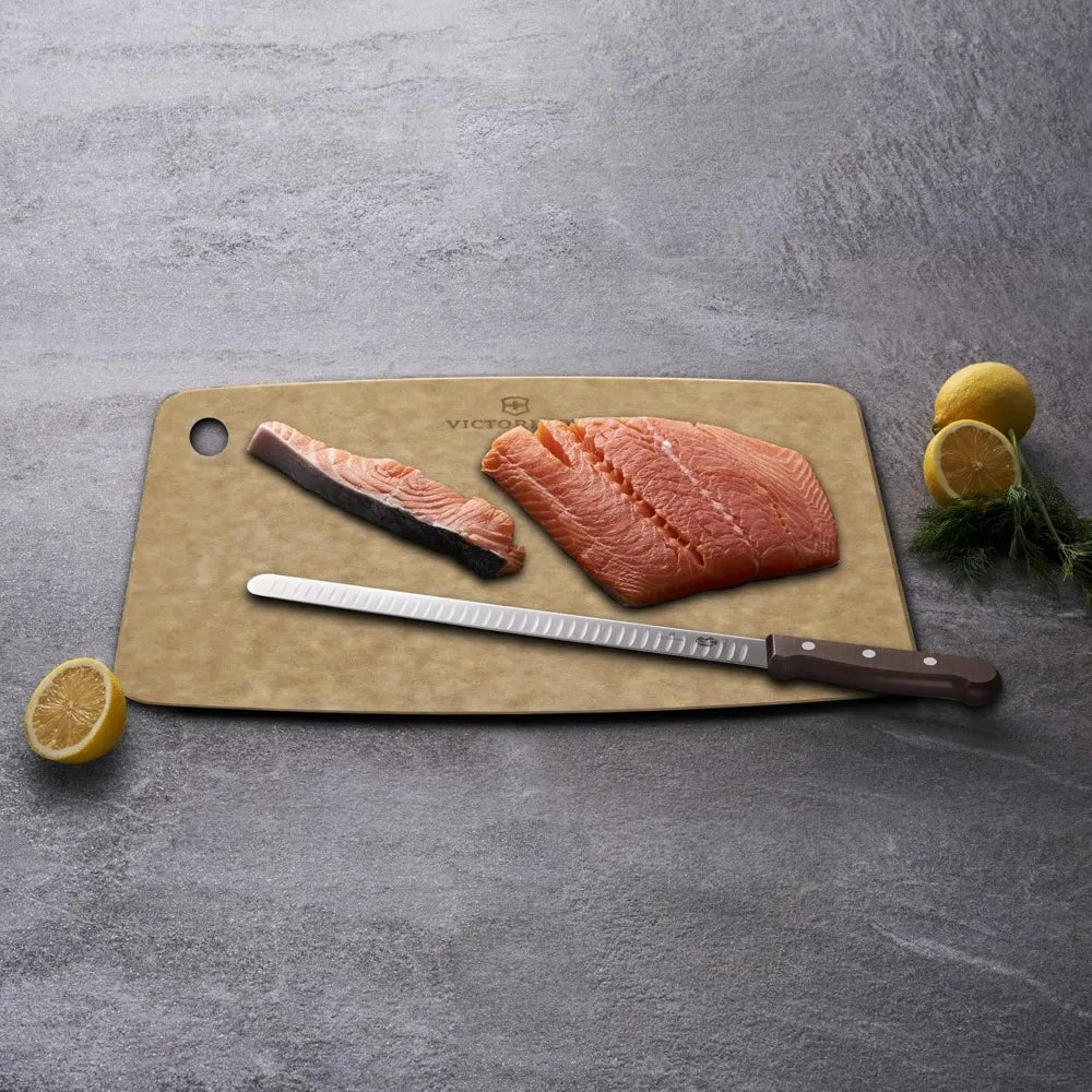VICTORINOX Kitchen Series Durable Cutting Board, Small, Brown, Stylish and Sustainable Wood Fiber Material, Dishwasher Safe, Hea