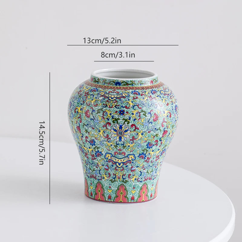 Chinese blue-and-white porcelain vintage ceramic vase for  flower arrangement