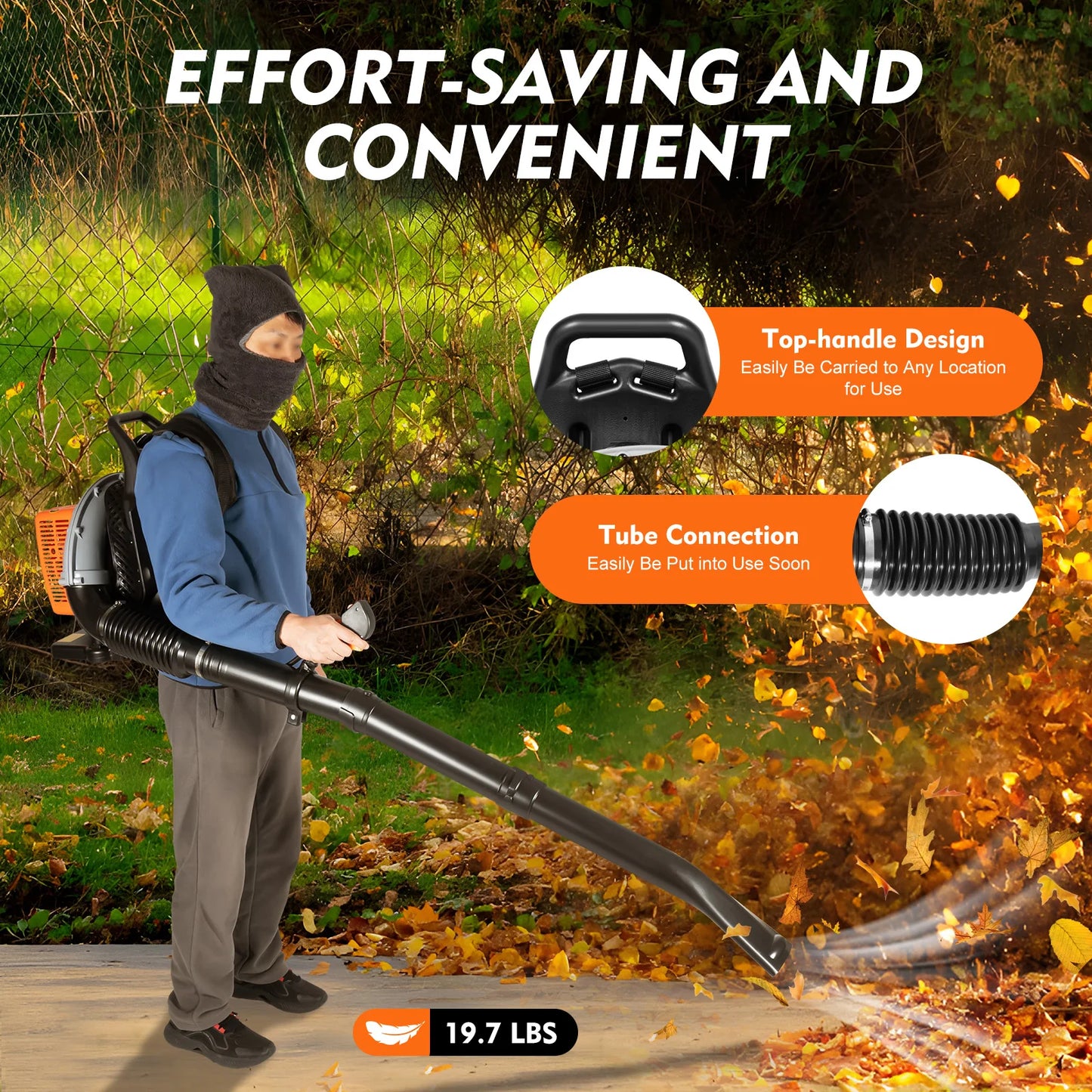 65CC 2 Stroke Petrol Backpack Leaf Blower