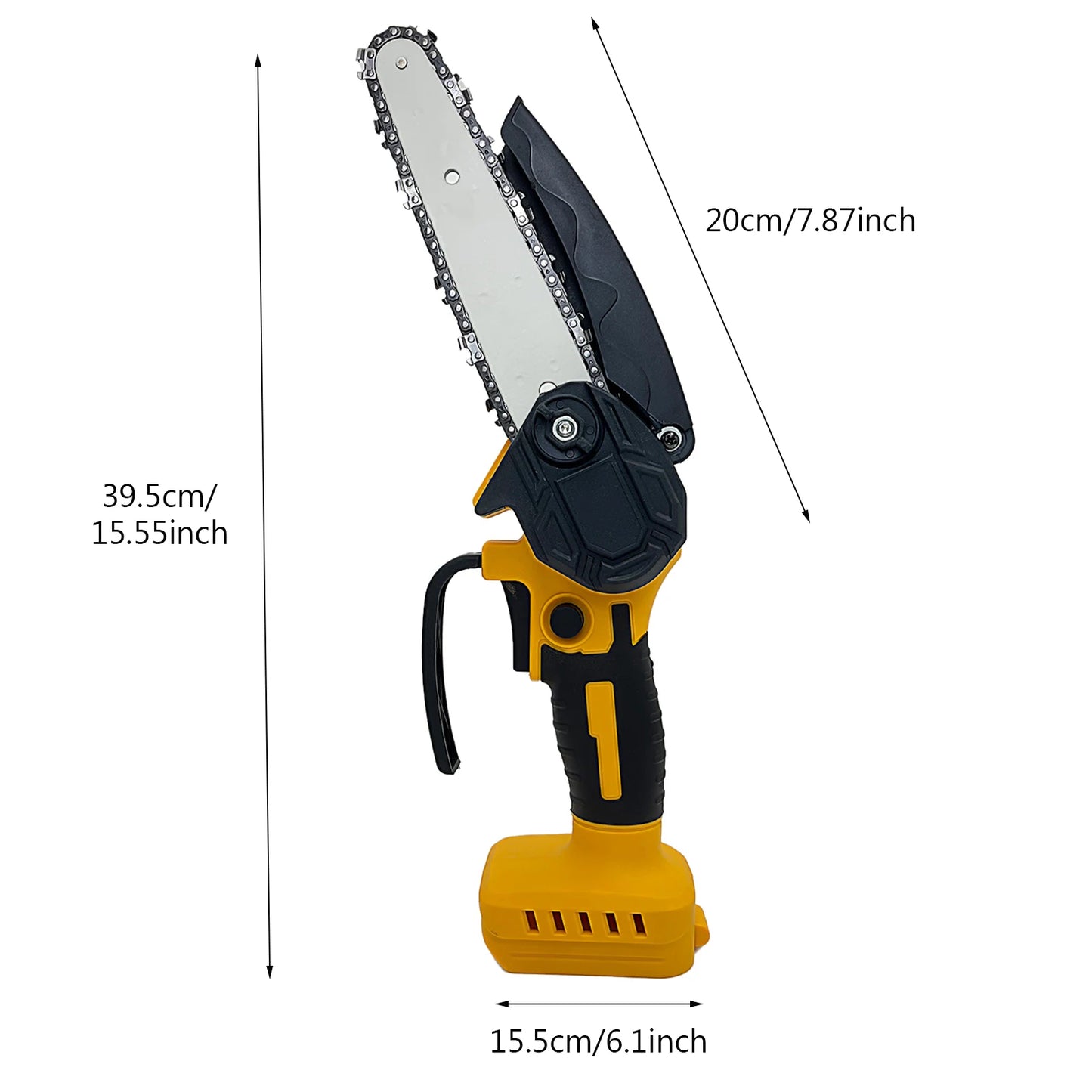 6 Inch Mini Chainsaw, Cordless Chainsaw Compatible with Dewalt 20V Battery, Small Chain Saw for Tree Trimming(Tool Only)